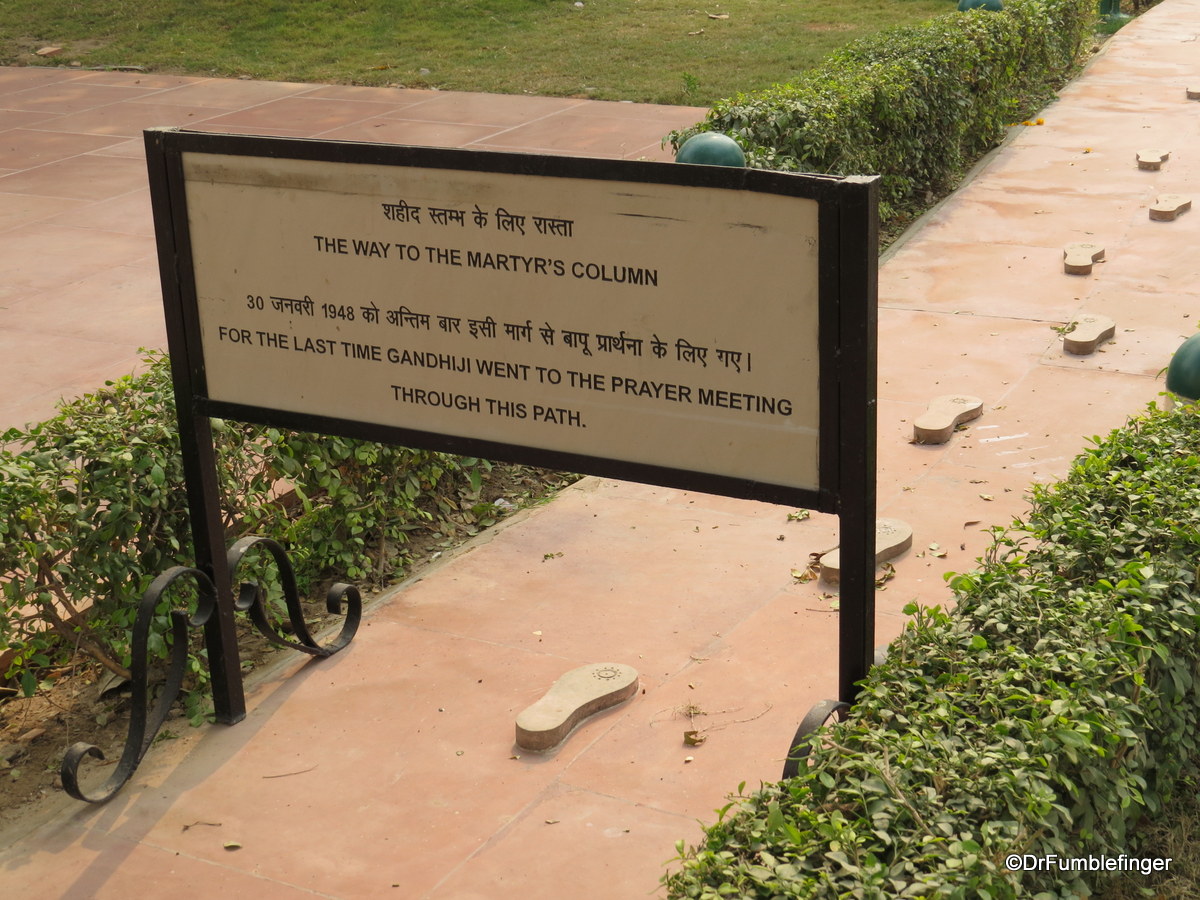 Gandhi's final walk, Gandhi Smriti. Delhi