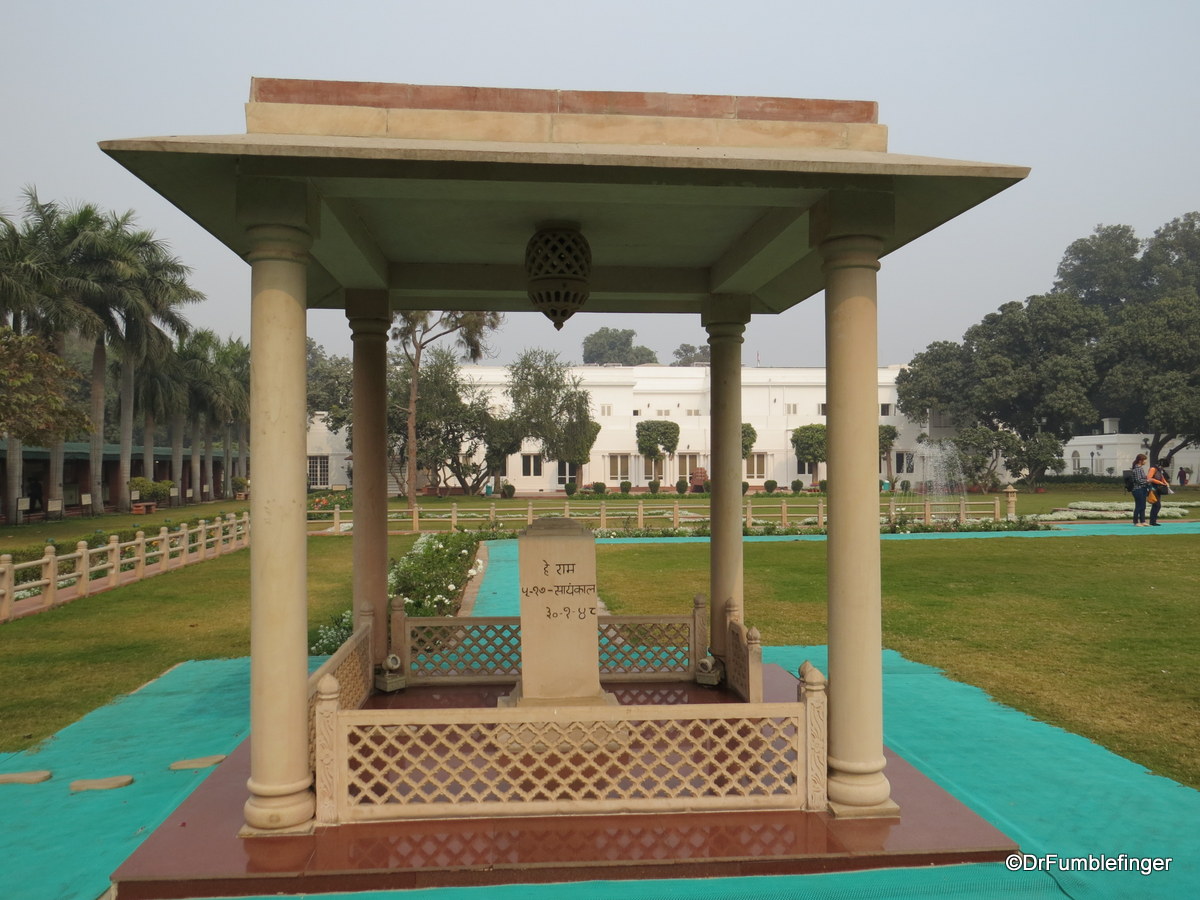 Site of Gandhi's assassination, Gandhi Smriti. Delhi
