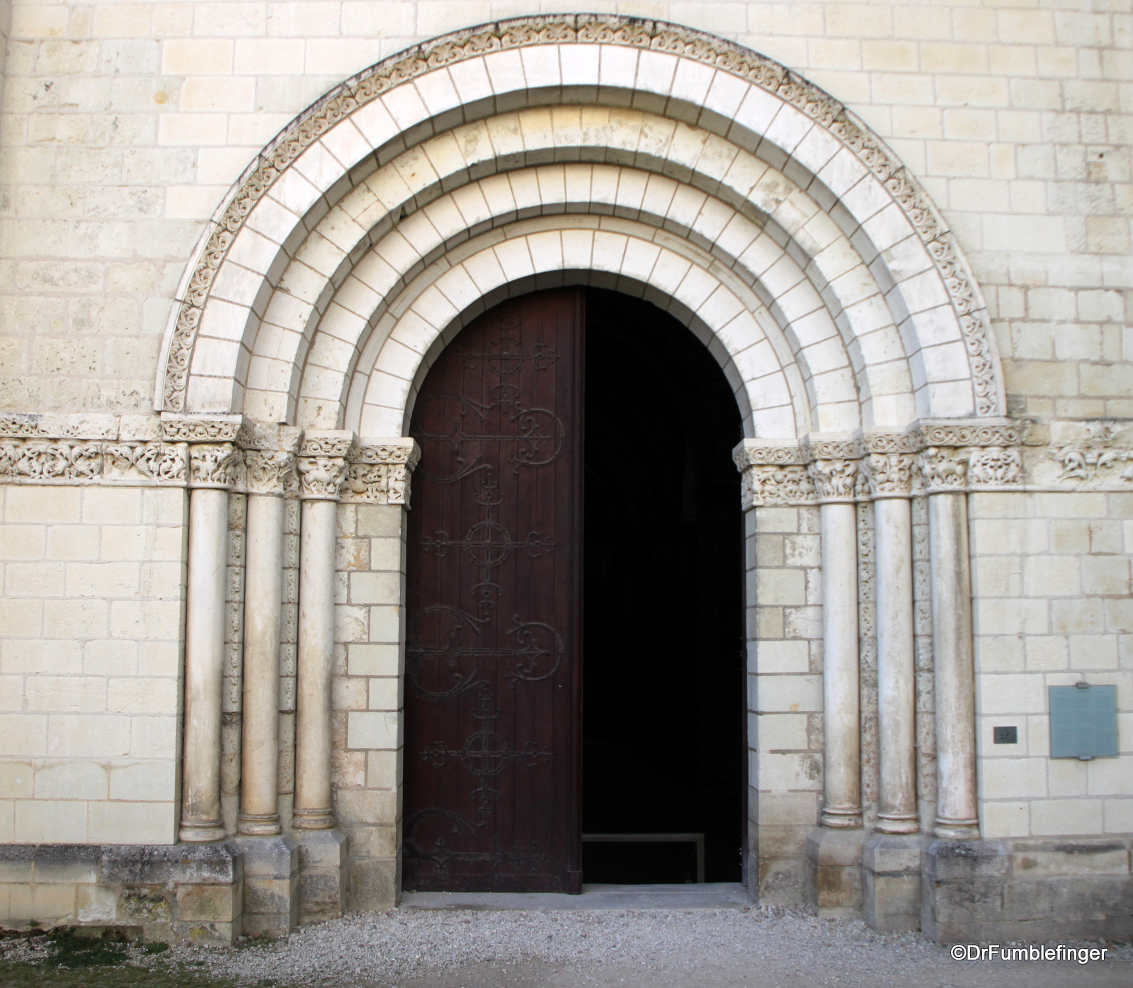 Entrance to church, Fontevraud Abbey