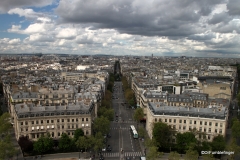 Views from the Roof of the Arc de Triomphe