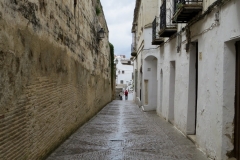 Walking the narrow lanes of Arcos de la Frontera, Spain