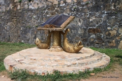 Display outside the Batticaloa Fort