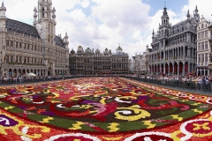 Floral Carpet in Grand Place, courtesy of Wouter Hagens and Wikimedia
