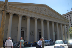 Street view of The Metropolitain Cathedral, Buenos Aires