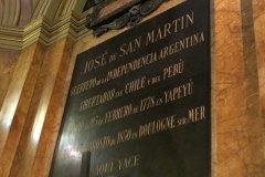 Tomb of General San Martin. The Metropolitain Cathedral, Buenos Aires