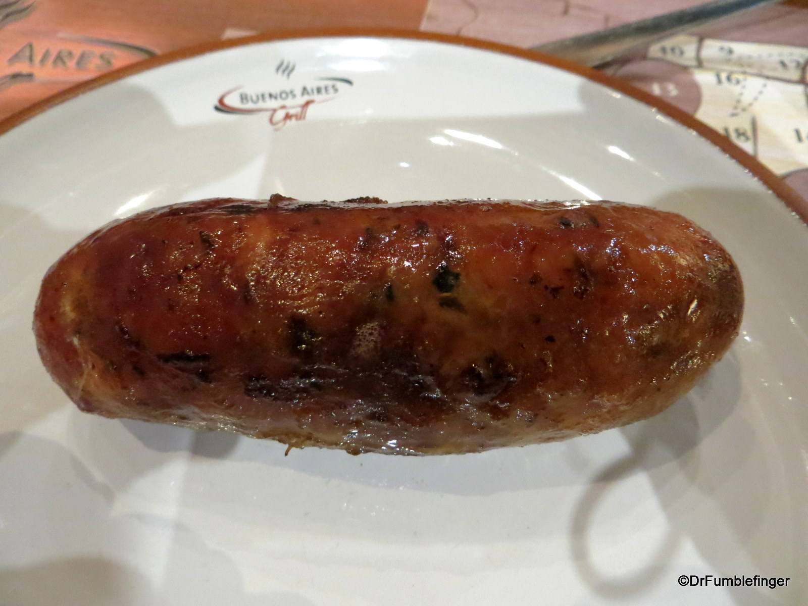 Chorizo, a very tasty pork and beef sausage, generally an appetizer