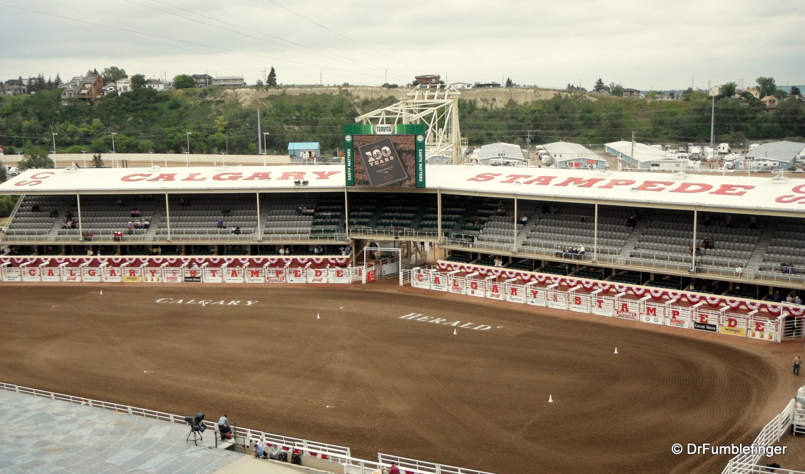 Rodeo grounds viewed from grandstand