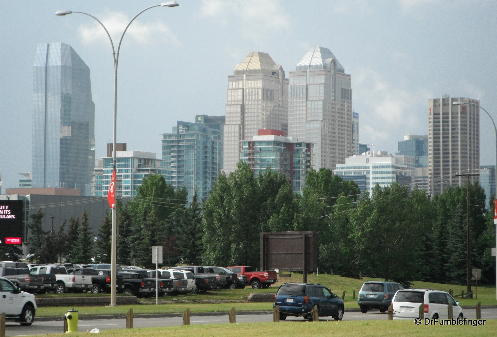 Calgary skyline, from Stampede Park