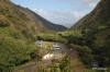 Parking Lot and view east, Iao Valley State Park
