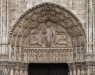 Detail, main entrance to Chartres Cathedral