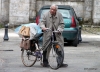 Elderly man and his bike, Chartres