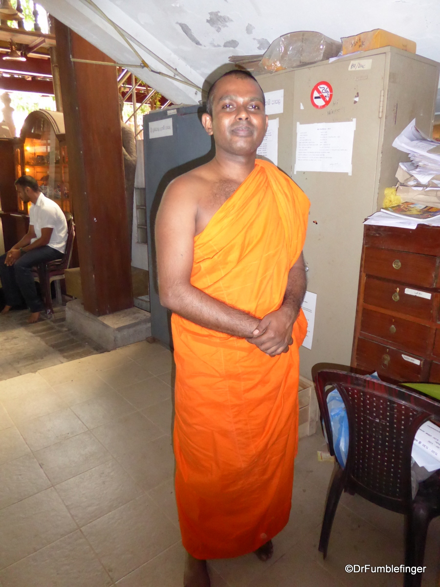 Monk, Gangaramaya Temple, Colombo