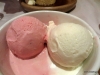 Strawberry and Vanilla Ice cream, Cumana restaurant