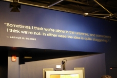 Arthur C. Clarke quote, Denver Museum of Nature and Science