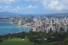 Views of Waikiki from crater rim