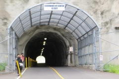 A tunnel leads through the Crater wall to Diamond Head State Monument