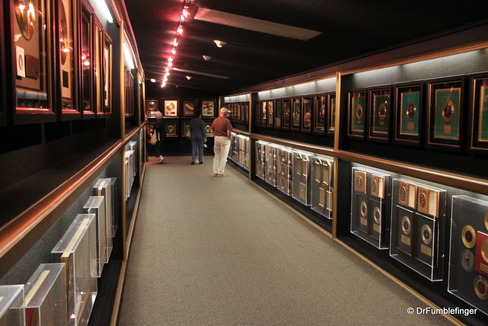 The "Hall of Gold", Graceland. Where all of the gold and plantinum records awarded were displayed by Elvis during his lifetime