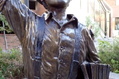 Newsboy statue, Downtown Helena