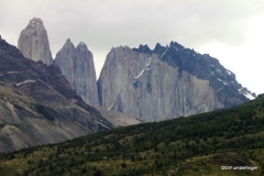 The characteristic granite spires of Torres del Paine