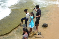 Family fun on the Indian Ocean at the Galle Face Green, Colombo