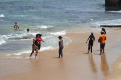 Family fun on the Indian Ocean at the Galle Face Green, Colombo
