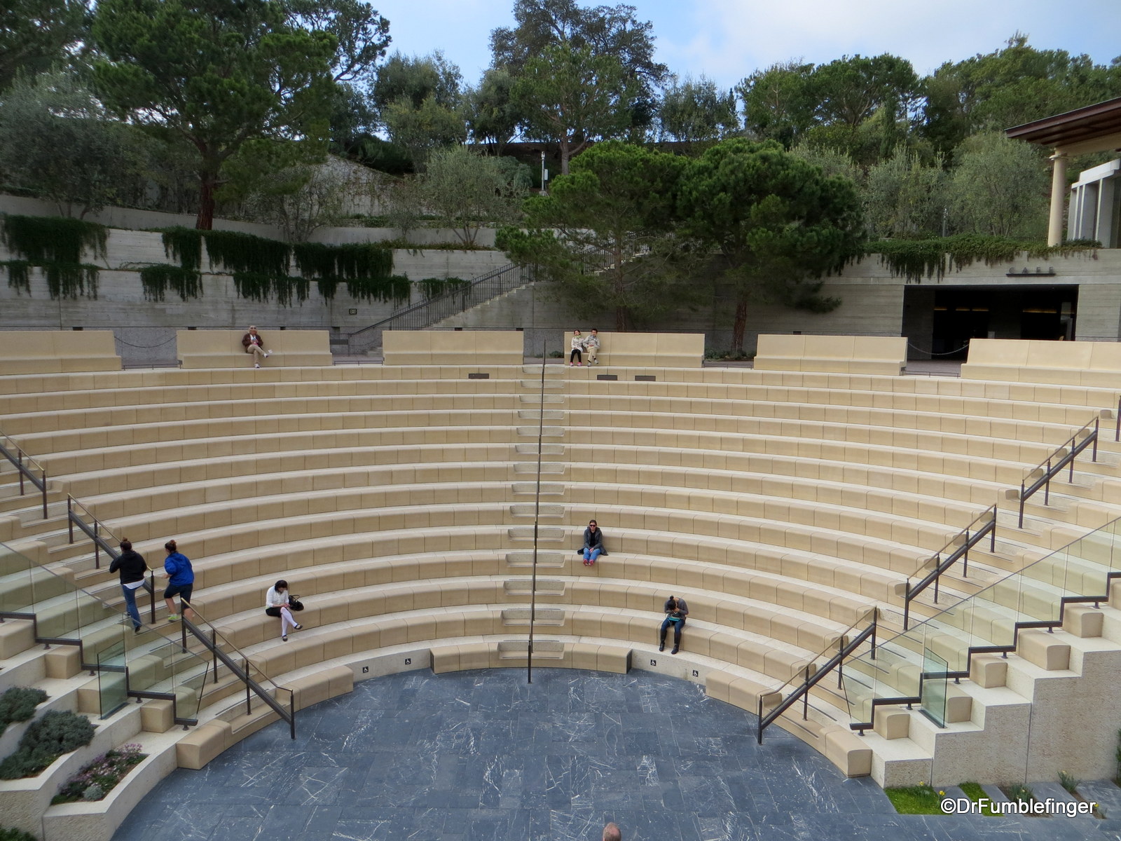 Barbara and Lawrence Fleischman Theater, Getty Villa. A Roman era style amphitheater