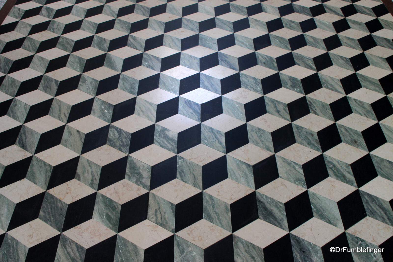 Marble floors, Getty Villa