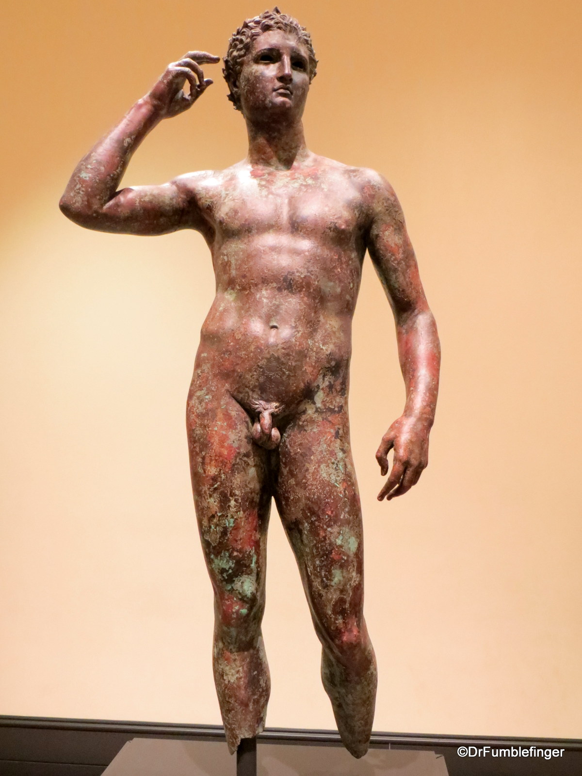 Getty Villa. Victorious youth Greek 300 BC