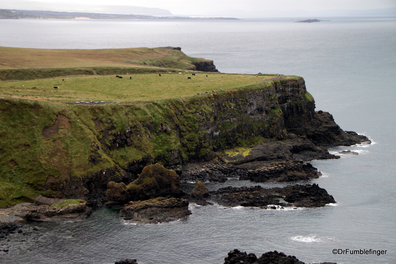 Distant views of the Giant's Causeway