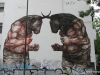 Street art in Colegiales; painting by Jaz
