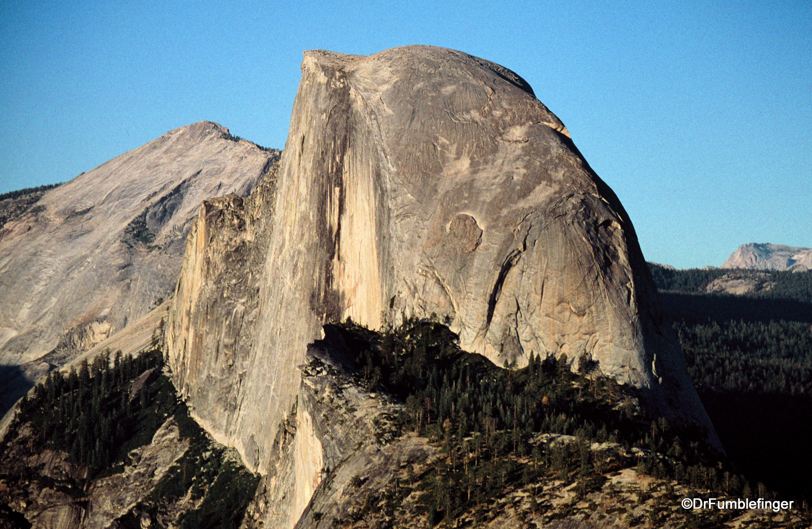 Dusk view of Half-Dome, Yosemite Valley