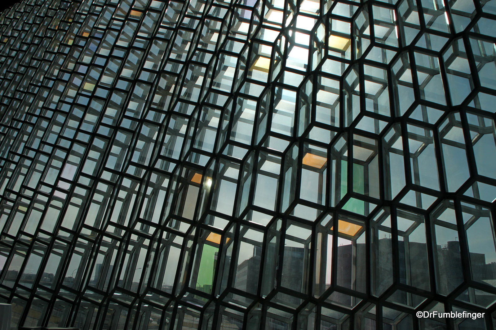 Harpa, interior, with details of windows