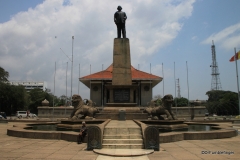 Independence Memorial Hall, Colombo. Statue of D.S. Senanayake, Sri Lanka's first prime minister