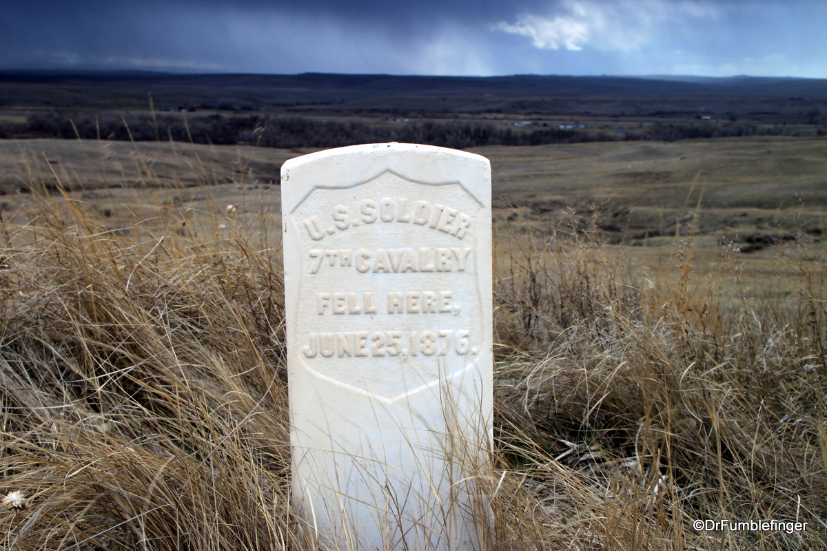Soldier's grave marker, Little Bighorn Battlefield National Monument