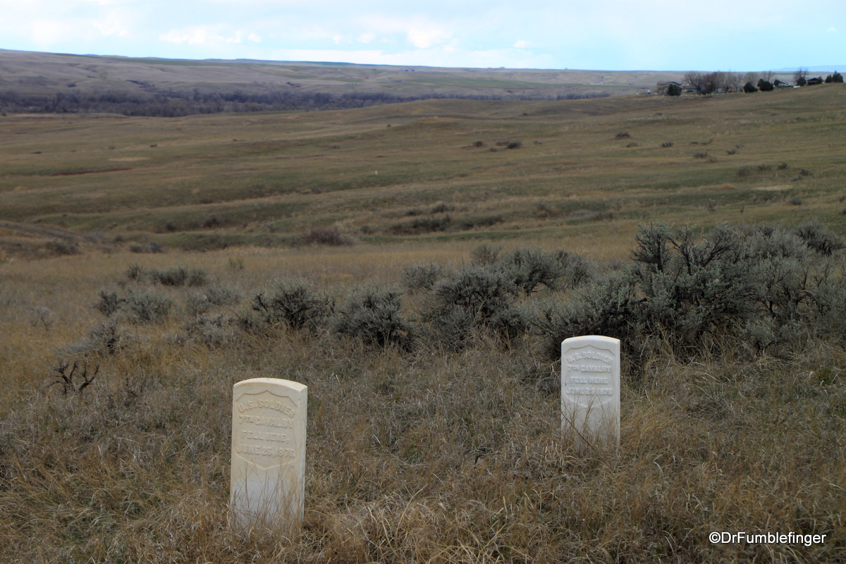 Soldier's grave markers, Little Bighorn Battlefield National Monument