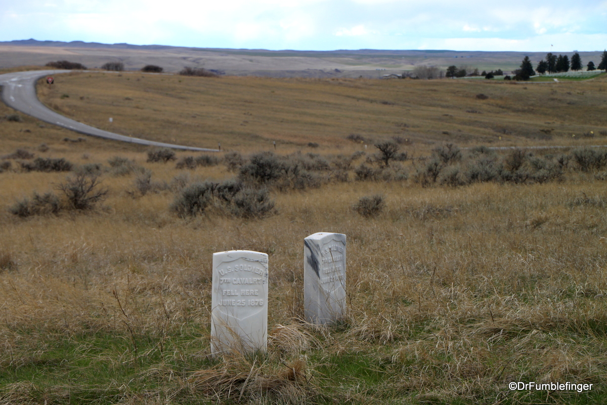 Soldier's grave markers, Little Bighorn Battlefield National Monument