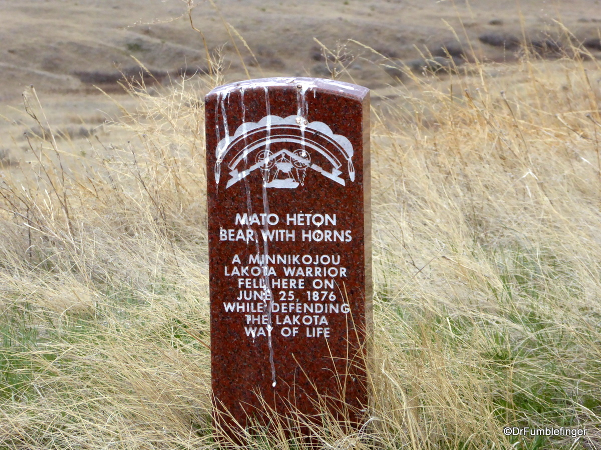 Indian's  grave markers, Little Bighorn Battlefield National Monument