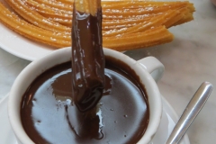 Hot chocolate and churros, Chocolateria San Gines, Madrid