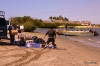 Loading our gear into boats, Magdalena Bay