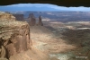 View through Mesa Arch, Canyonlands National Park