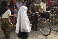 Bicycle rickshaw, Meena Bazar, Delhi