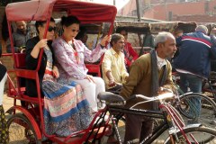 Bicycle rickshaw, Meena Bazar, Delhi
