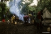 Cooks and porters in Jungle camp.