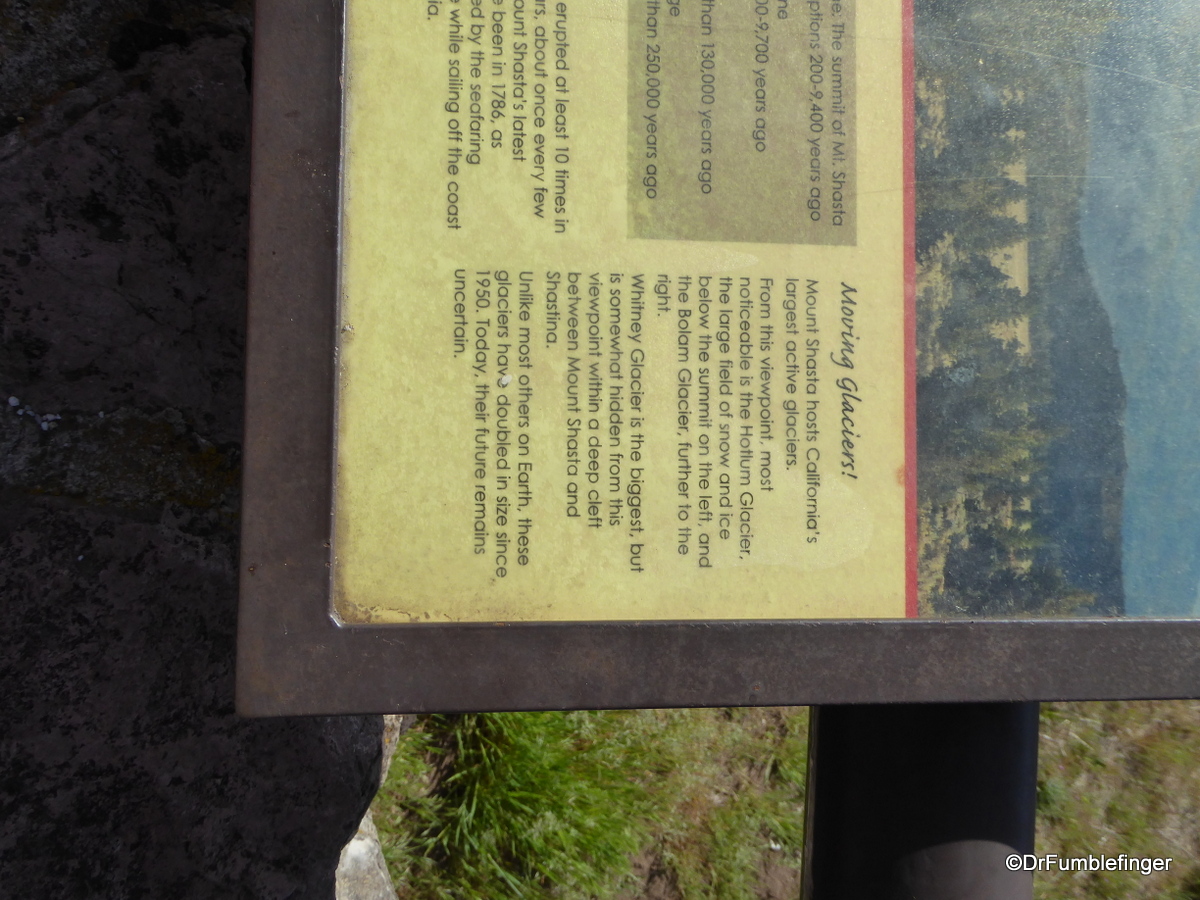 Information plaques, Mt. Shasta