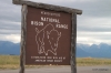National Bison Refuge entrance sign