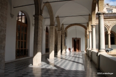 Interior of Parliament side of Palermo's Palazzo del Normanni