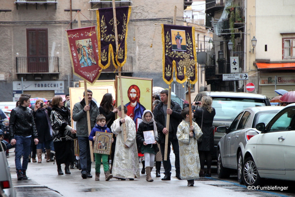 Religious parade in Palermo
