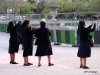 Nuns photographing the Eiffel Tower