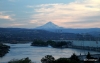 Columbia River and Mt. Hood at dusk, The Dulles