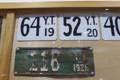License plates, Yukon Transporation Museum